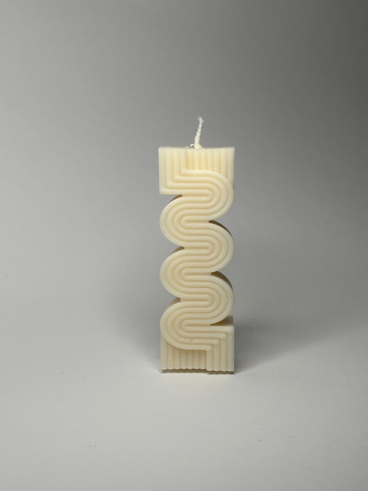 Rainbow candle