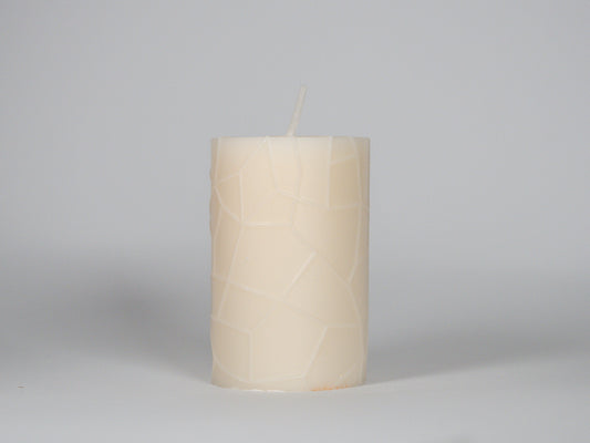 Broken glass candle