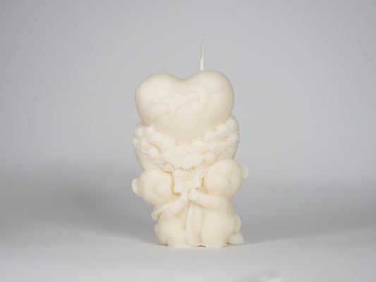 Love bear candle